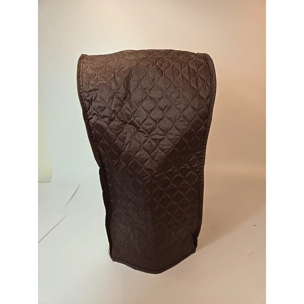 Vintage Kitchen Dora May Quilted Blender Cover Brown Tan 16 X 8 X 8 1/2